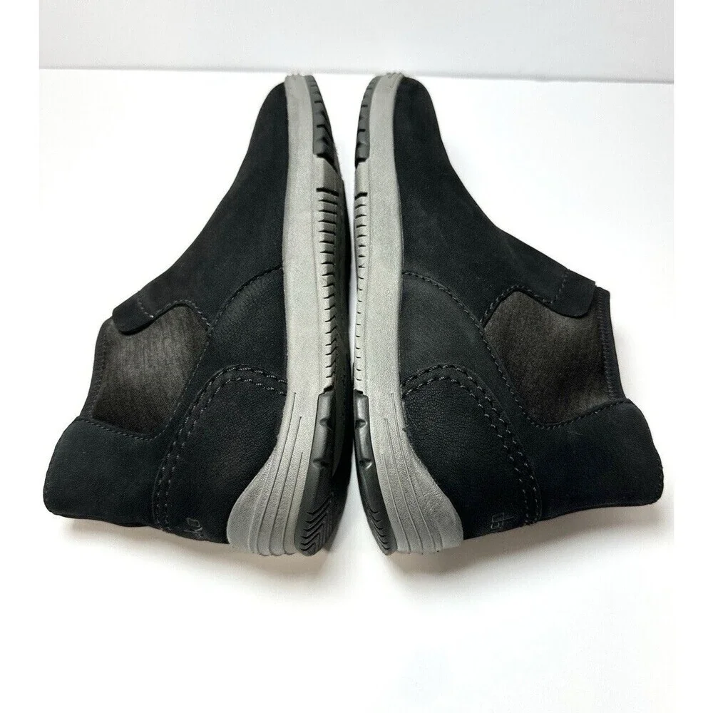 Dansko Lizette Black Waterproof Nubuck Leather Ankle Booties Womens EU Size 40